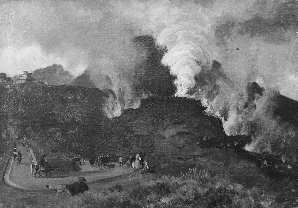 Il Vesuvio in eruzione, 1858 - Museo Civico, Palazzo d'Avalos, Vasto, (CH)